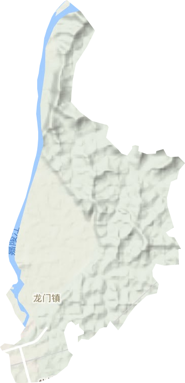龍門街道地形圖