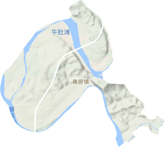 青居鎮地形圖