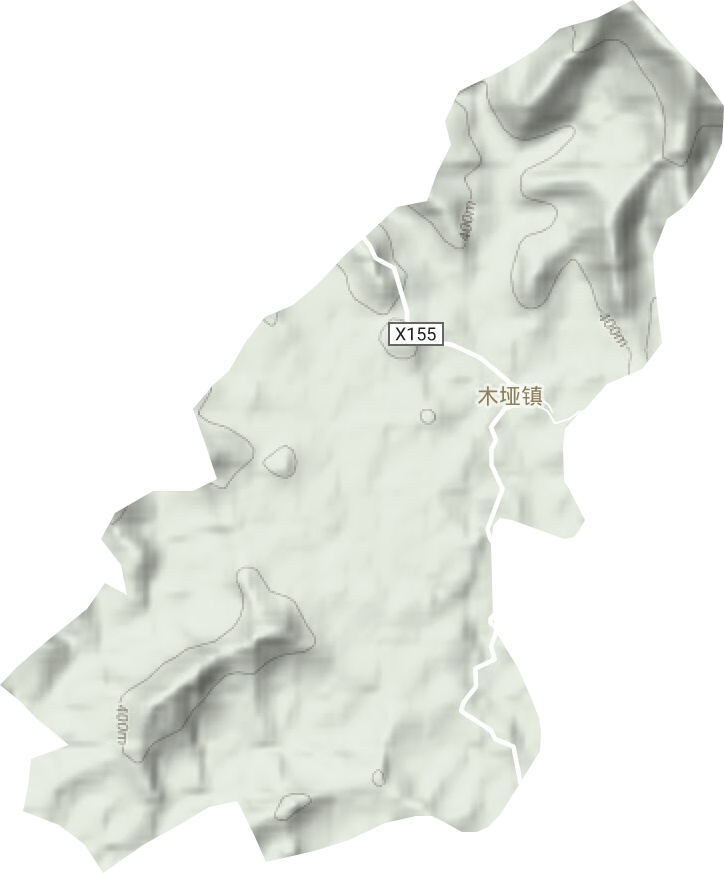 木埡鎮地形圖