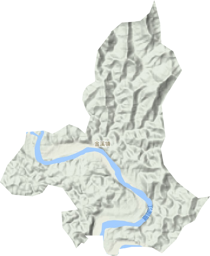 金溪鎮地形圖