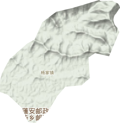 楊家鎮(zhèn)地形圖