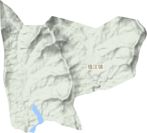 銀漢鎮地形圖