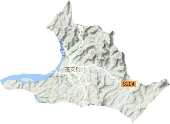 相如鎮地形圖