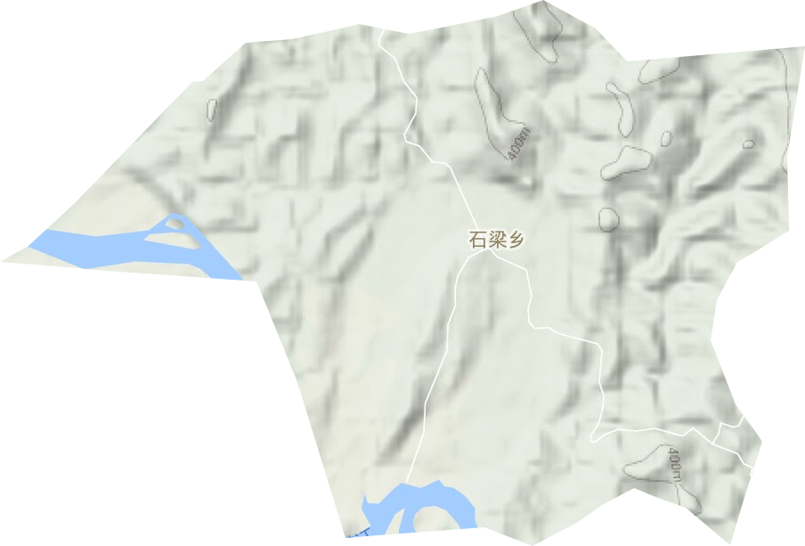 石梁鄉(xiāng)地形圖
