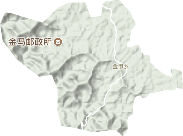 金甲鄉(xiāng)地形圖