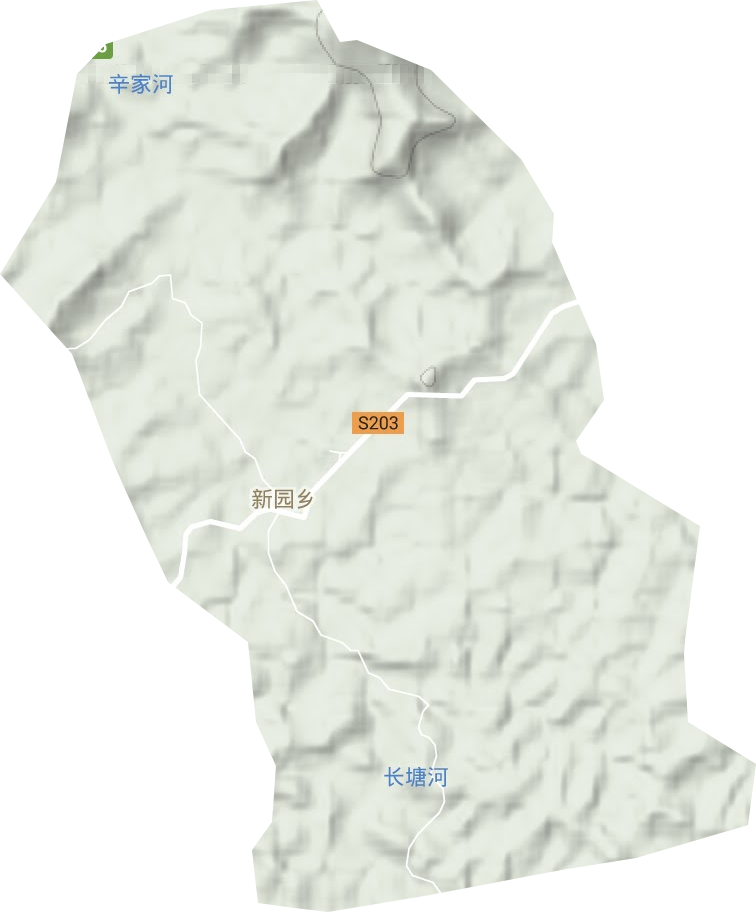 新園鄉地形圖