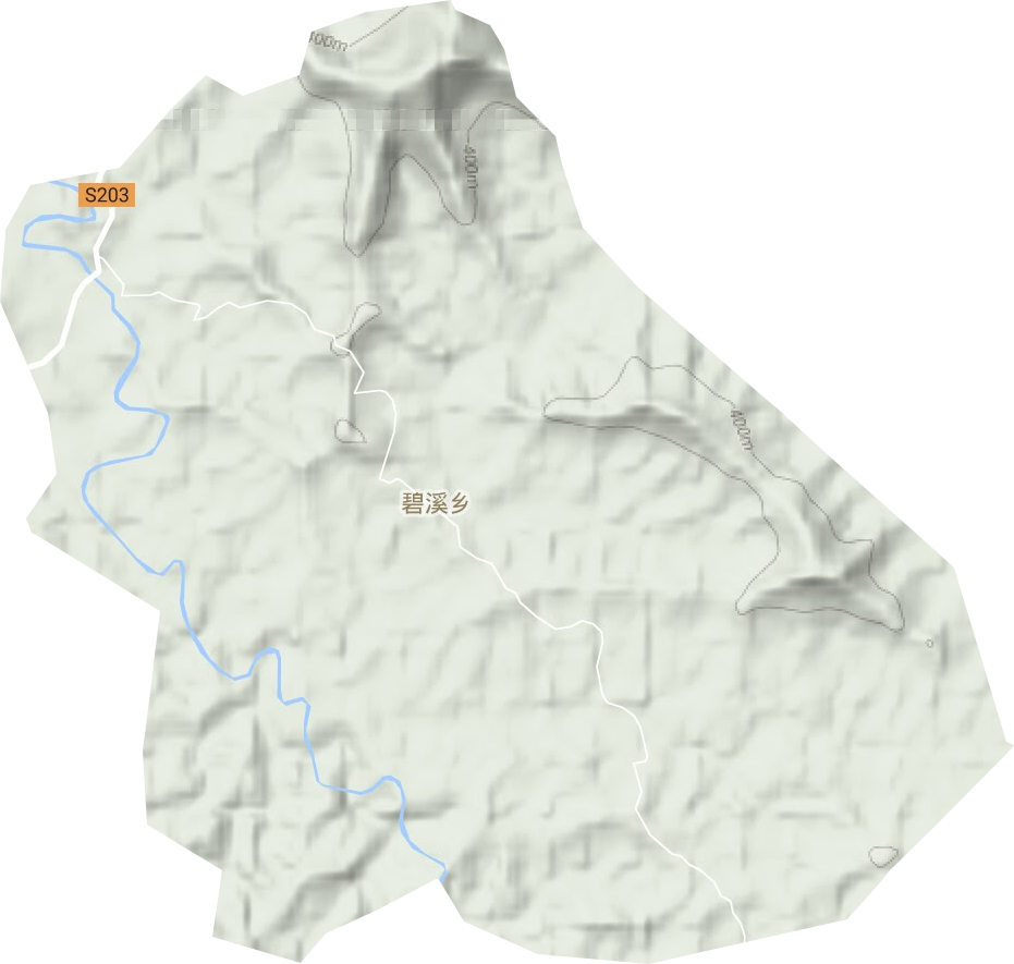 碧溪鄉地形圖