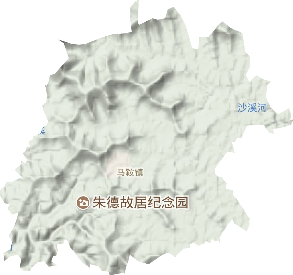 馬鞍鎮地形圖
