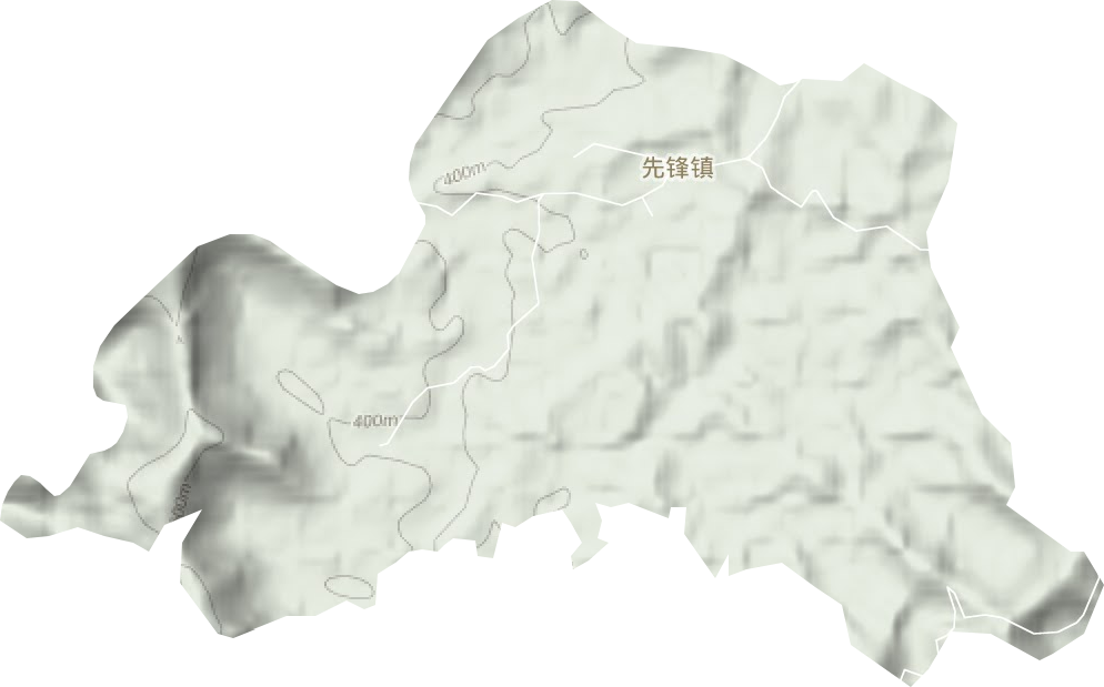 先鋒鎮(zhèn)地形圖