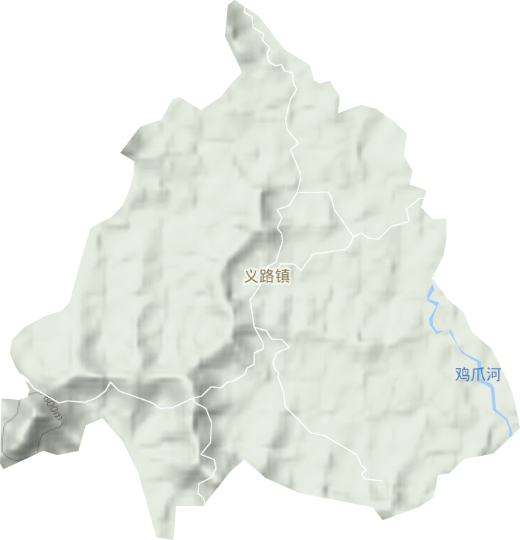 義路鎮(zhèn)地形圖