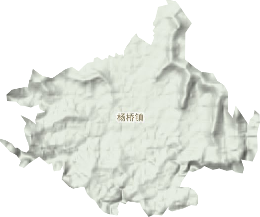 楊橋鎮(zhèn)地形圖