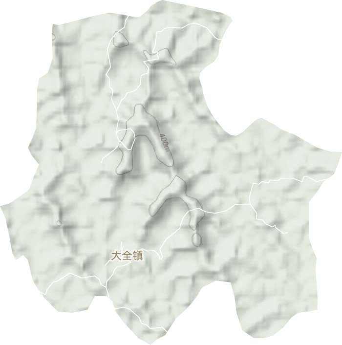 大全鎮(zhèn)地形圖