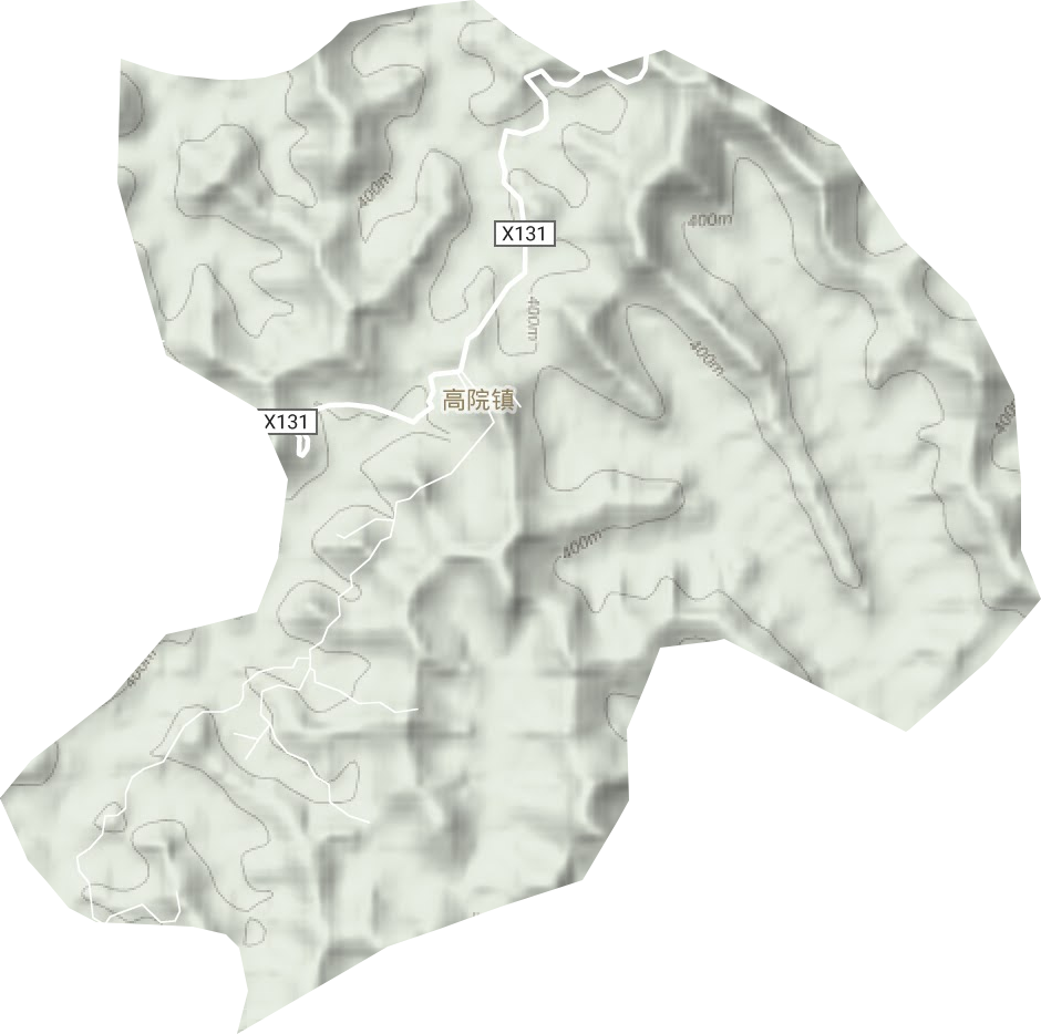 高院鎮(zhèn)地形圖
