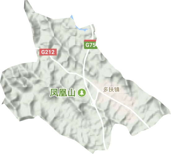 多扶鎮地形圖