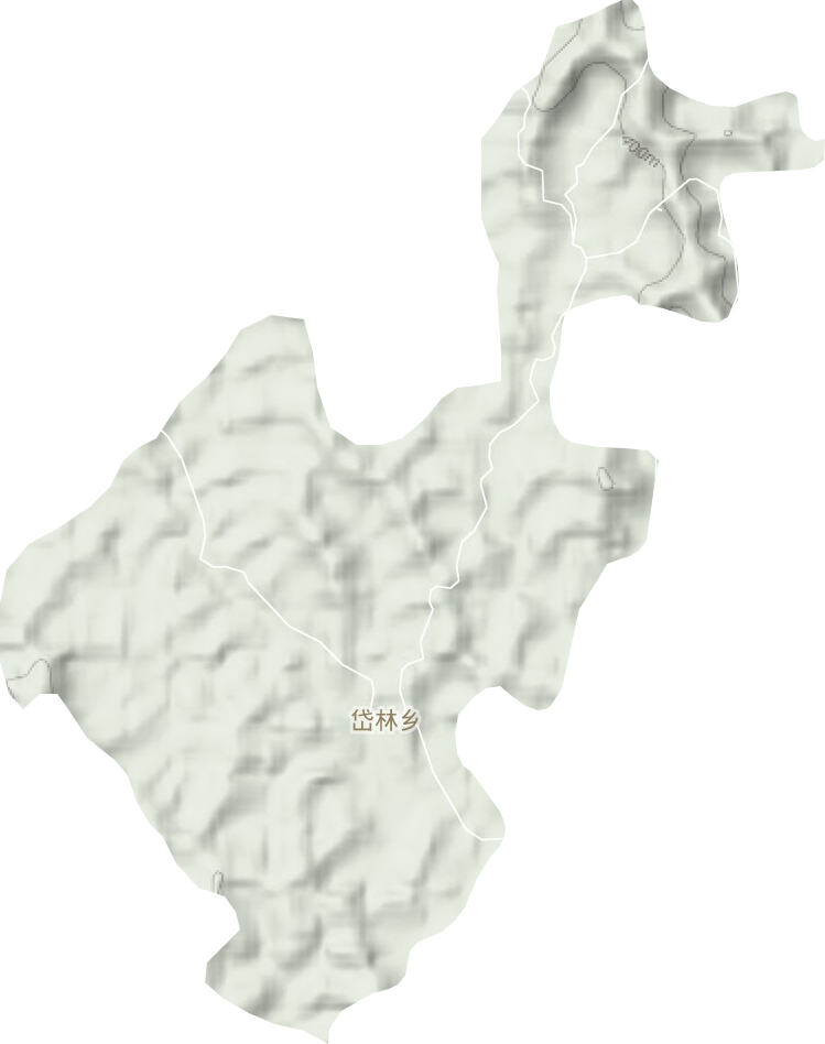 岱林鄉地形圖