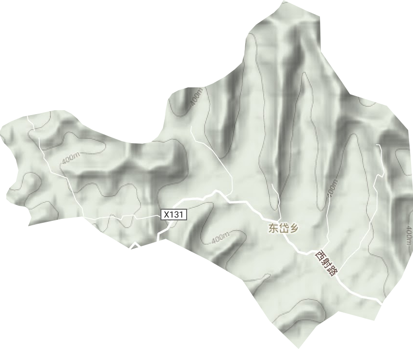 東岱鄉(xiāng)地形圖