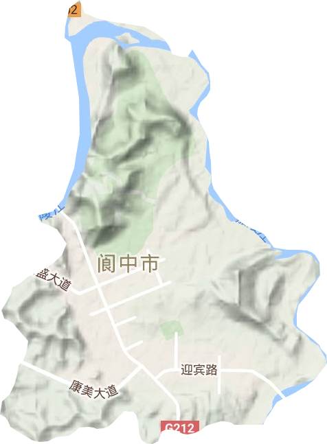 七里街道地形圖