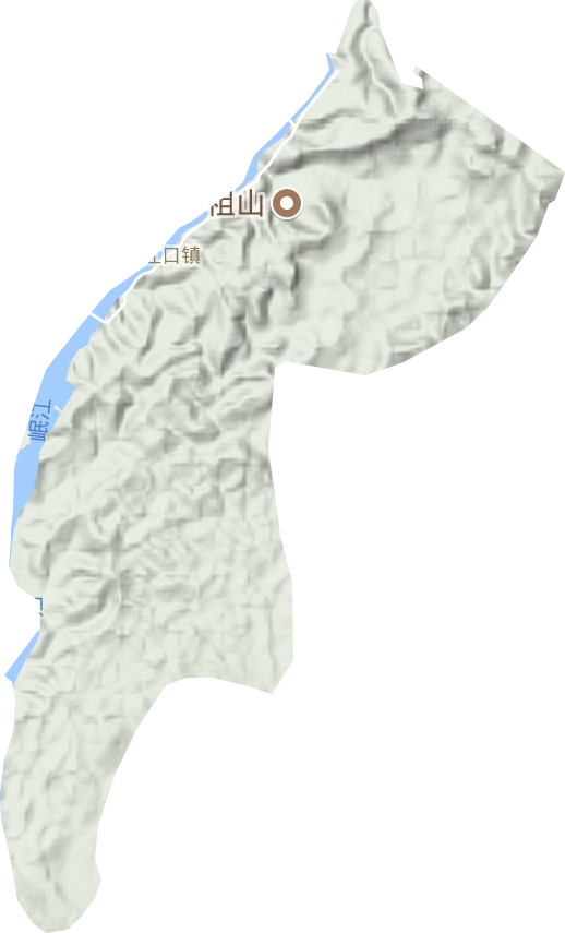 江口鎮地形圖
