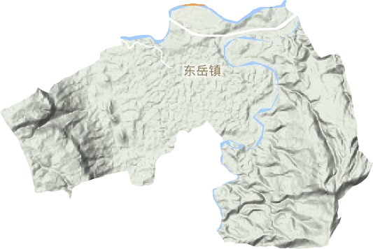 東岳鎮地形圖