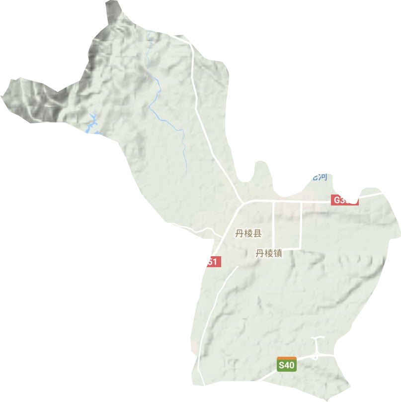 丹棱鎮(zhèn)地形圖