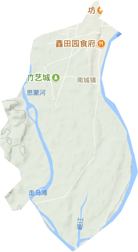 南城鎮地形圖