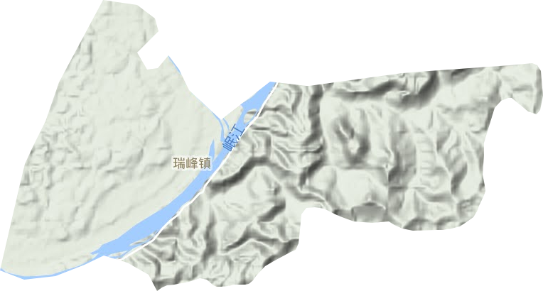 瑞峰鎮(zhèn)地形圖