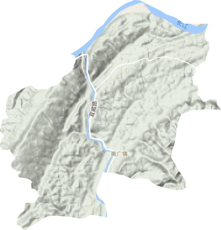 南廣鎮地形圖