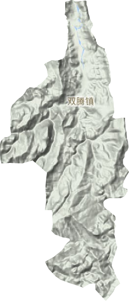 雙騰鎮地形圖