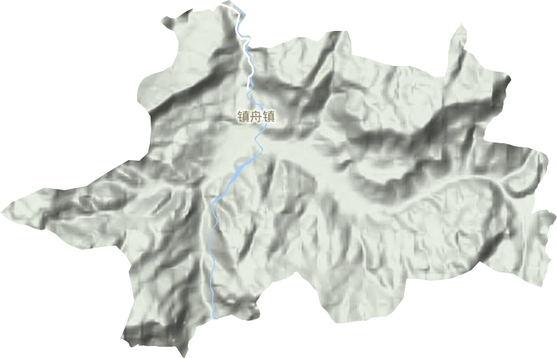 鎮舟鎮地形圖