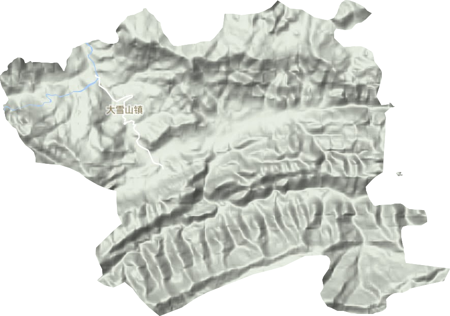 大雪山鎮地形圖
