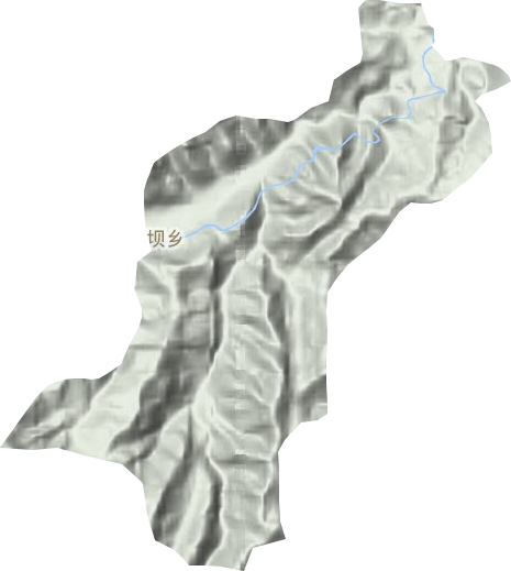 塘壩鄉(xiāng)地形圖