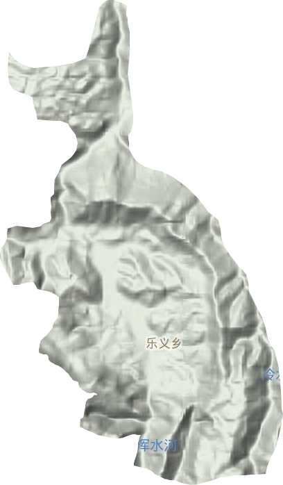 樂義鄉地形圖