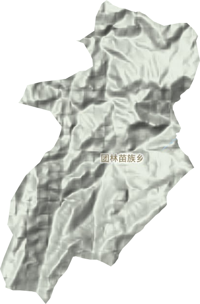 團林苗族鄉地形圖