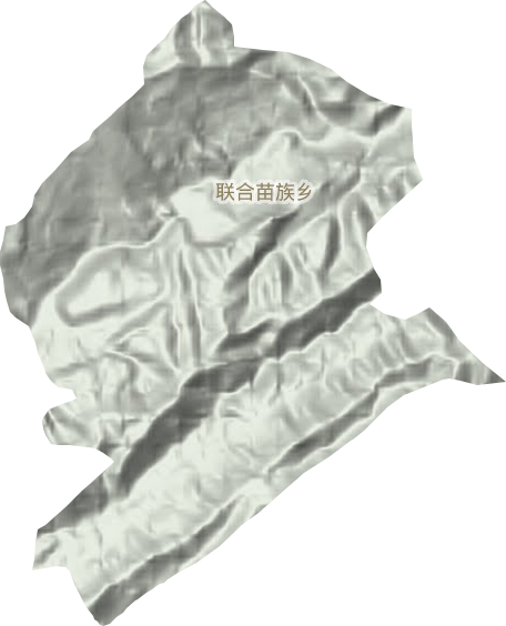 聯(lián)合苗族鄉(xiāng)地形圖
