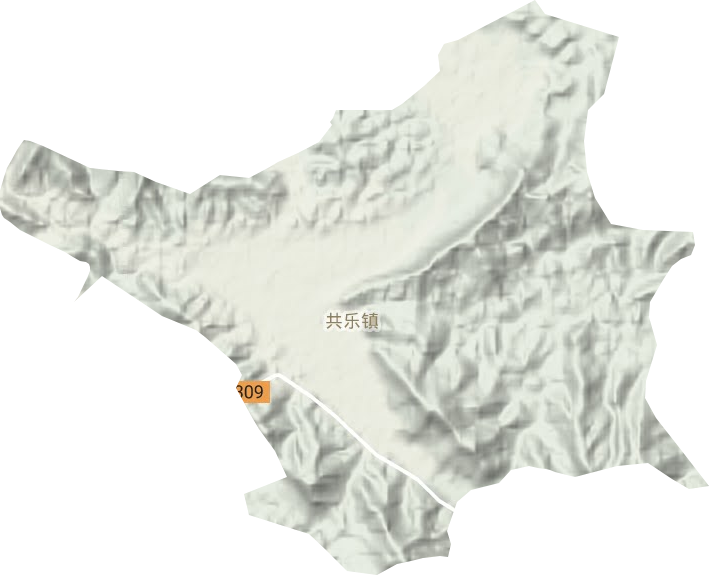 共樂鎮地形圖