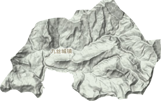 九絲城鎮地形圖