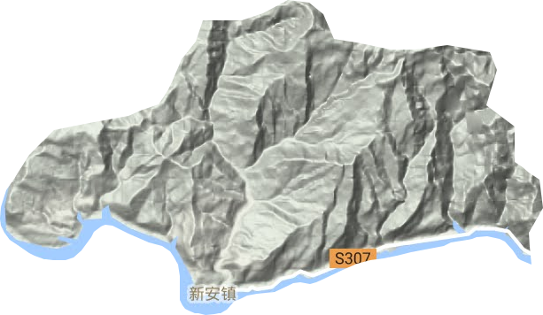 新安鎮地形圖