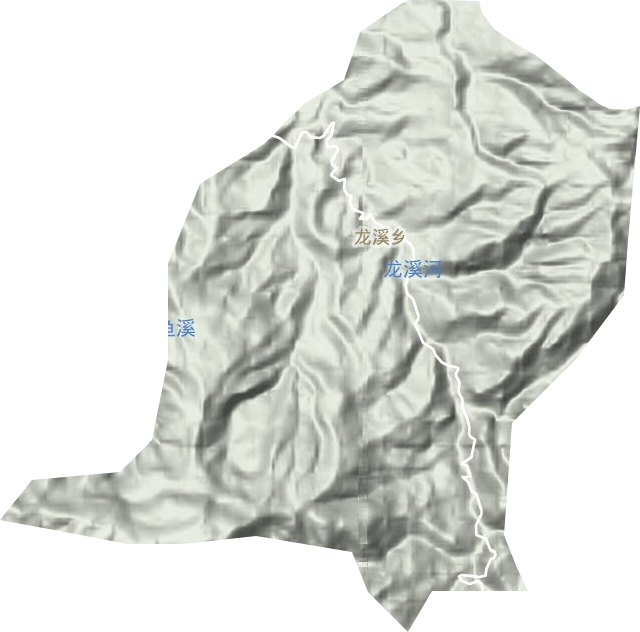龍溪鄉(xiāng)地形圖