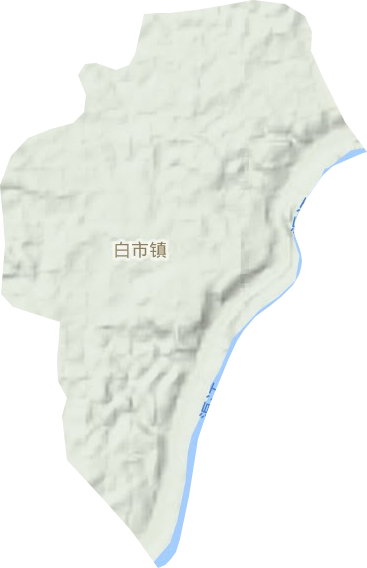 白市鎮地形圖