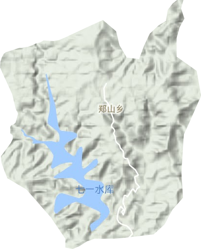 鄭山鄉(xiāng)地形圖