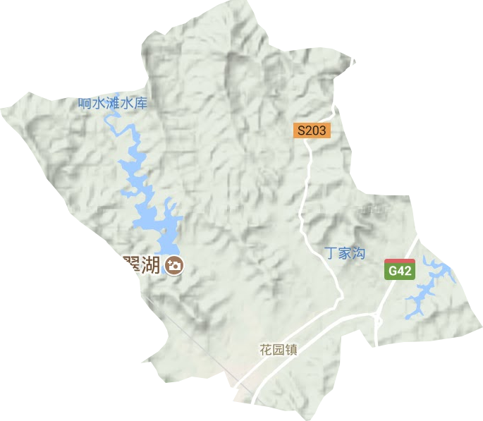 花園鎮地形圖
