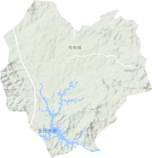 茍角鎮(zhèn)地形圖