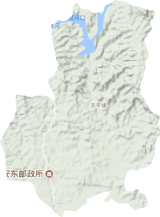 天平鎮(zhèn)地形圖