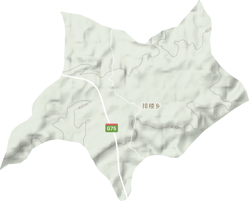 排樓鄉地形圖