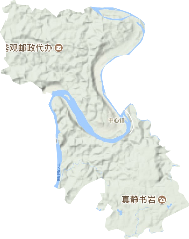 中心鎮地形圖