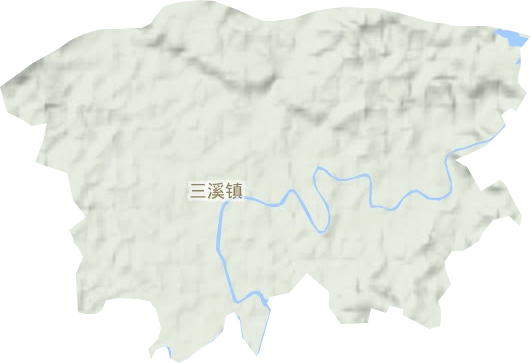 三溪鎮地形圖