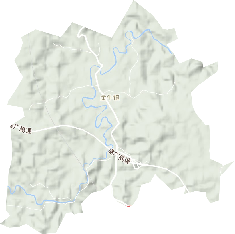 金牛鎮地形圖