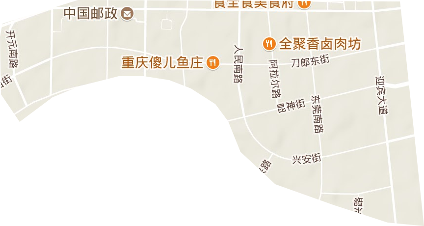 前海街道地形圖