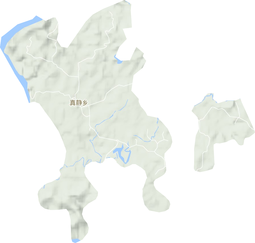 真靜鄉地形圖