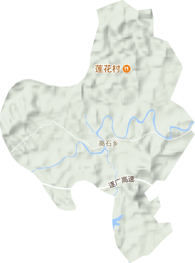 高石鄉(xiāng)地形圖